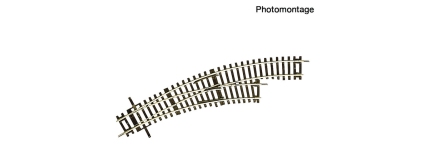 Roco 42467 - H0 - ROCO LINE Bogenweiche rechts 2/3, 358 mm, 30°